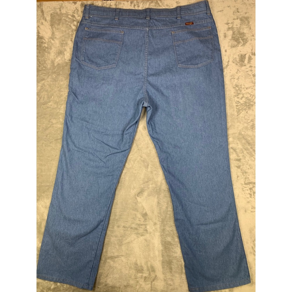 Vintage Wrangler USA Light Blue Straight Leg Jeans Mens 44x32 (40x31.5) 85498LB
